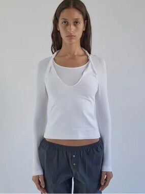 Paloma Wool Camille Top in Blanc